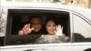 Ким Чен Ын с супругой во время визита в Пекин, 28 марта 2018 года