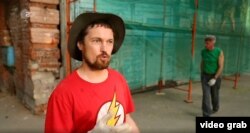 Евгений Нектаркин. Кадр из фильма ZDF "Wolga, Wodka und WM".
