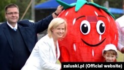 Ромуальд Возняк, війт територіальної громади Залускі (Польща) на фестивалі полуниці