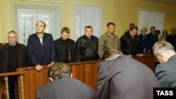 Слушания в московском суде по делу об убийстве в 1994 году журналиста Дмитрия Холодова. Снимок сделан 10 марта 2004