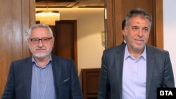 Копретседавачите на Комисијата од двете страни, Ангел Димитров и Драги Ѓоргиев