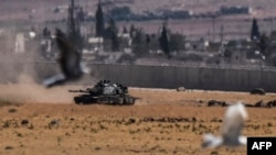 Турецкие танки на сирийской территории