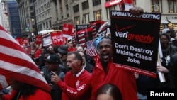 Sa protesta 'Okupiraj Wall Street', New York, oktobar 2011.