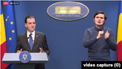 Prima conferință de presă a premierului Ludovic Orban după ieșirea din izolare (captură video)