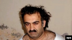 Khalid Sheikh Muhammad shortly after his capture in Rawalpindi in 2003