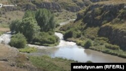 Armenia -- The Akhurian river in Shirak province, August 27, 2020