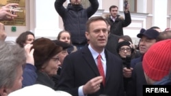 Российский оппозиционный политик Алексей Навальный.
