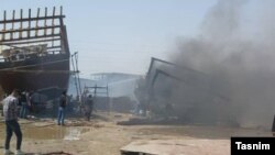 هنوز علت آتشسوزی در کارخانه لنجسازی بوشهر اعلام نشده است
