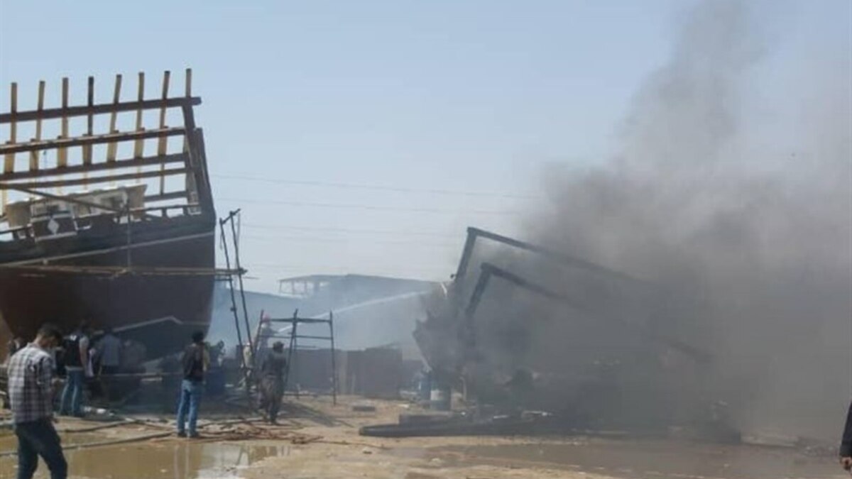 Large Fire Hits Shipyard In Iran's Persian Gulf Port