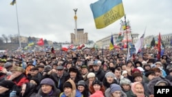Nga protestat pro-evropiane në Ukrainë...