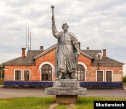 Пам’ятник Богдану Хмельницькому в місті Любомлі Волинської області, який був встановлений у 1954 році