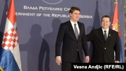Сербія -- Прем’єри Хорватії Зоран Міланович та Сербії Івіца Дачич під час зустрічі у Белграді, 16 січня 2013 року