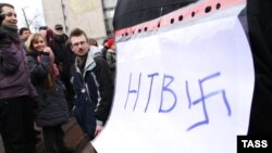На оппозиционной акции протеста в Москве, 17 марта 2012 (иллюстративное фото)
