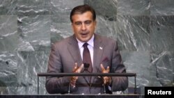 Gürcüstan prezidenti Mikheil Saakashvili 