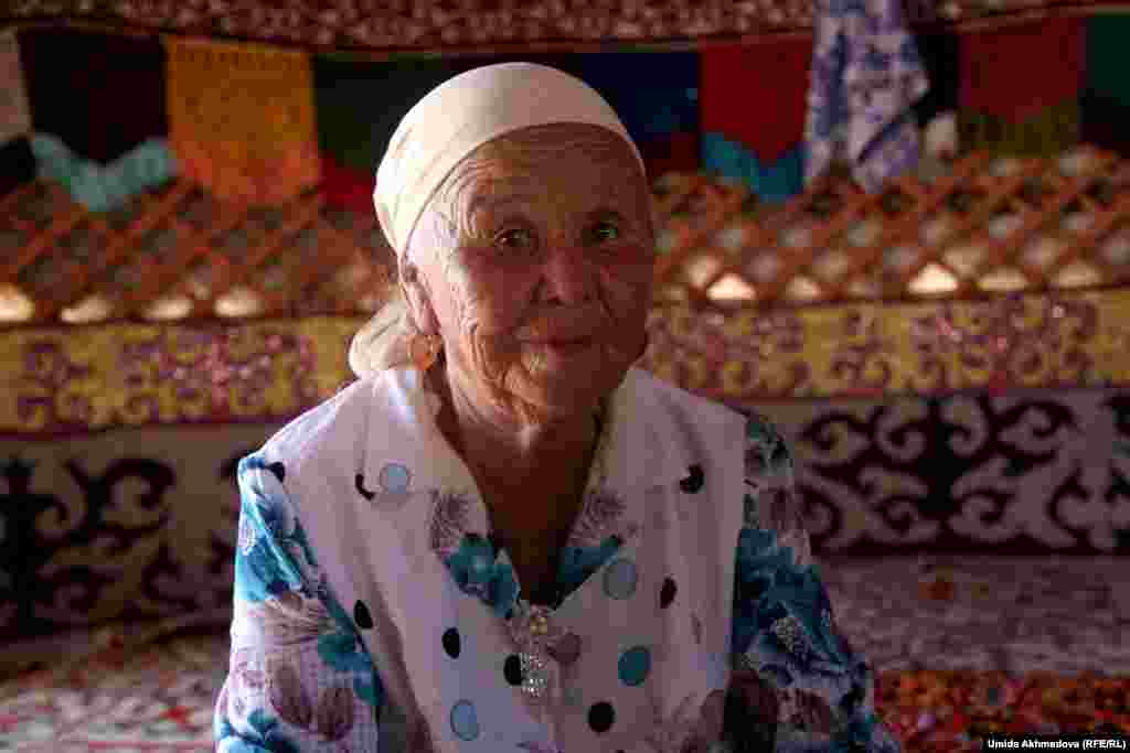 Astara, 69, has nine children, 23 grandchildren, and eight great-grandchildren. She plans to stay in the yurt until the end of October.