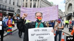 Гей-парад в Лондоне, 27 июня 2020 года
