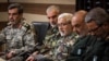 Iran military officials (R to L); Gholamhossein Gheibparvar, Hossein Salami, Ataollah Salehi, Ayoub Soleimani, and Mehdi Rabbani, on March 24, 2019.