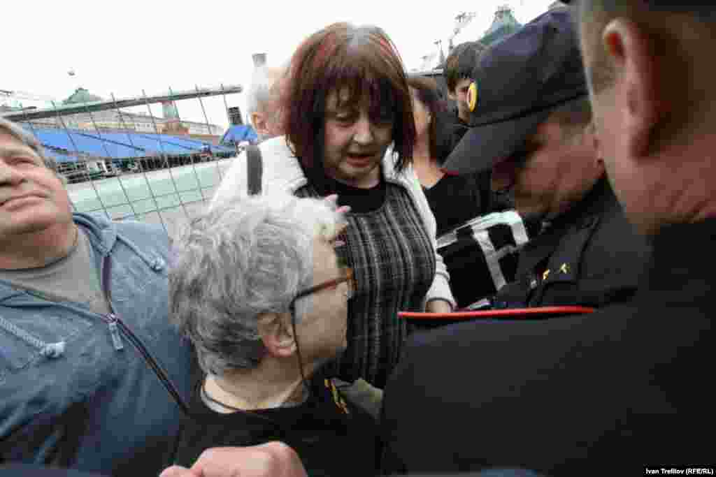 Activist Nadezhda Mityushkina of the Solidarity movement with Gorbanevskaya