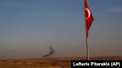 Bombardamentele Turcia din zona kurdă din Siria, Akcakale, October 9, 2019