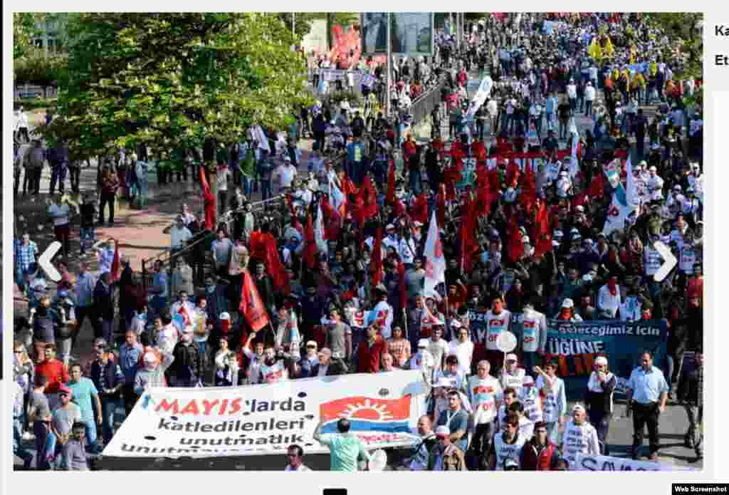 Митинг протеста в Турции. Стамбул, 1 мая 2013 года.