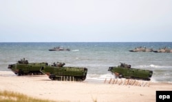 Учения НАТО на балтийском побережье Польши. Июнь 2015 года