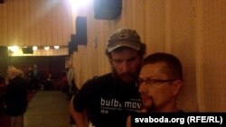 Януш Гаўрылюк і Пэтрэк Дудановіч на кінафэстывалі