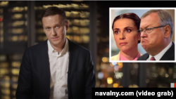 Скриншот из фильма Алексея Навального "Яхта. Самолет. Девушка. Запретная любовь за наш счет"