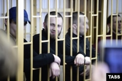 Максим Кириллов, Александр Ковтун и Алексей Никитин в суде