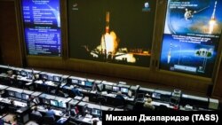 RUSSIA Launch of the Soyuz-FG launch vehicle with the Progress MS-10 cargo ship