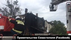 Пожежа на вулиці Челюскінців у Севастополі