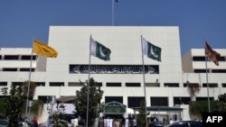 FILE: Pkistani parliament house building in Islamabad,