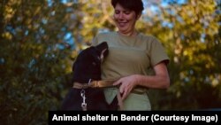 Irina Plagova, administratoarea azilului pentru animale din Bender, regiunea transnistreană