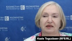 Тамара Калеева, руководитель прессозащитной организации «Адил соз». Алматы, 14 апреля 2016 года.