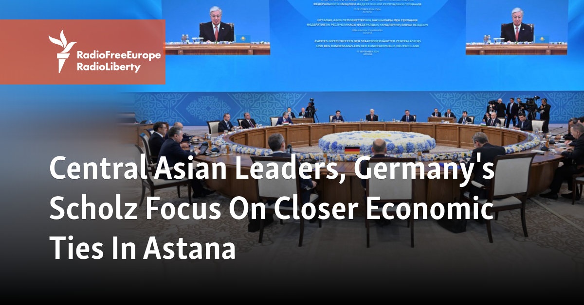 Central Asian Leaders, Germany's Scholz Focus On Closer Economic Ties ...