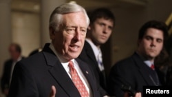 Steny Hoyer, the No. 2 Democrat in the House of Representatives, insisted the measure had bipartisan support. However, there were no Republicans present at a February 15 news conference on the House bill. (file photo)