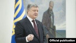 Претседателот на Украина Петро Порошенко