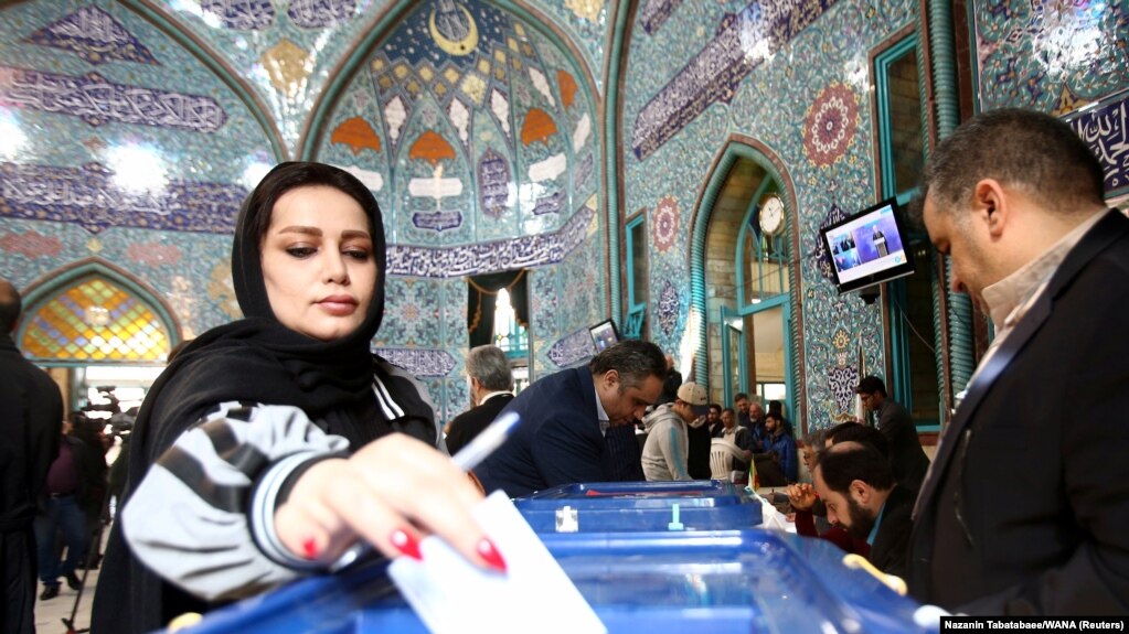 یکی از حوزه‌های رای‌گیری در تهران