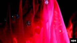 FILE: A Pakistani bride during a mass wedding ceremony in Karachi.