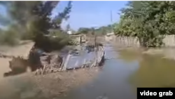 Пострадавшее от наводнения село Ничка, этрап Туркменгала, Мары. 