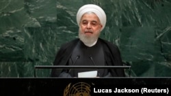 Iranian President Hassan Rouhani addresses the 74th session of the United Nations General Assembly at U.N. headquarters in New York City, New York, U.S., September 25, 2019. 