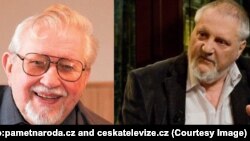 Monsignor Karel Fort and Petr Pribik 