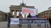 Акция в поддержку Алексея Навального в Берлине, 23 января 2021 года