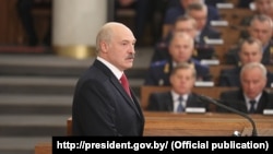 Președintele belarus pronunță mesajul anual în fața Adunării Naționale, la Minsk 