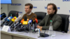 Антон Роднянков и Иван Кравцов на пресс-конференции в Киеве, 8 сентября