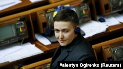 Nadia Savchenko in parliament on March 15