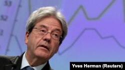 Paulo Gentiloni, az EB gazdaságpolitikai biztosa Brüsszelben 2020. február 13-án