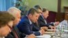 Вице-премьер России Дмитрий Козак на переговорах с президентом Молдовы Игорем Додоном, Москва, 26 сентября 2018 года
