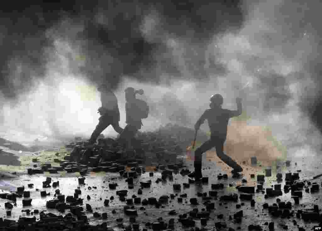 Столкновения в центре Киева, 18 февраля 
