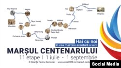 Traseul Marșului Centenar