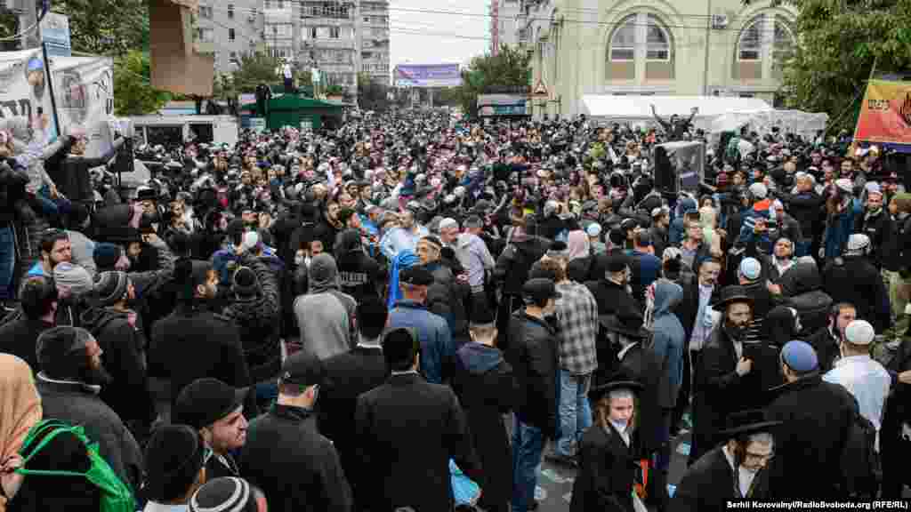 Pushkin Street is the main place for pilgrims to gather.